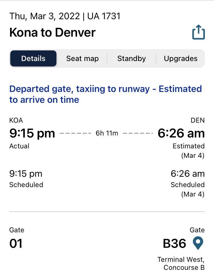 TeamKOA1's tweet photo. Night life operation. “So Proud of this Team”, says KOA GM - L. Meheula. Flight 1731 OUT: On the 💰 🤙🏼@united @DJKinzelman @GBieloszabski https://t.co/f163xixbj6