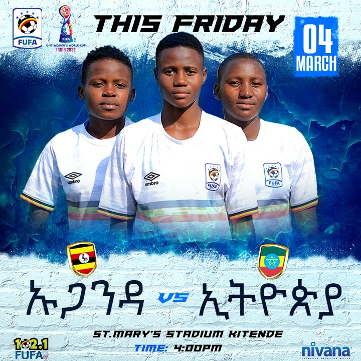 MosesMagogo's tweet photo. Match Day 🖤💛❤

⚽️  Uganda 🇺🇬 Vs 🇪🇹 Ethiopia 
🏆  FIFA U17 Women World Cup 2022 Qualifiers 
🏟  St. Mary's Stadium, Kitende
📆  Friday 4.3.2022.
🕓  4pm  EAT

💸 FREE ENTRANCE, just Apply for your ticket on this link https://t.co/0zUikNZkRX 

It is Our Game, It is Our Country. https://t.co/PV7TNCG2aU