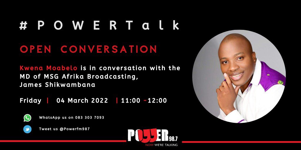 JamesBigjam's tweet image. Let’s go. #PowerTalk, #OpenConversation on @Powerfm987 with @MararaMoabelo