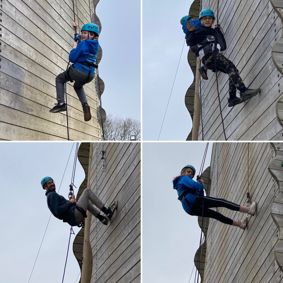 MrsLongfield's tweet photo. Group 3 abseiling! 
What goes up, must come down! ☺️🙌🏼💪🏼 https://t.co/86cpHWrhv1