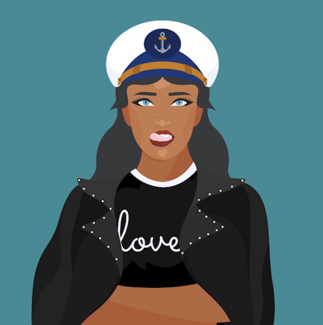 LvBG42's tweet photo. @BossBeautiesNFT This BB captain is wearing a  @lisacmayer jacket! https://t.co/xmL6AIfPyH