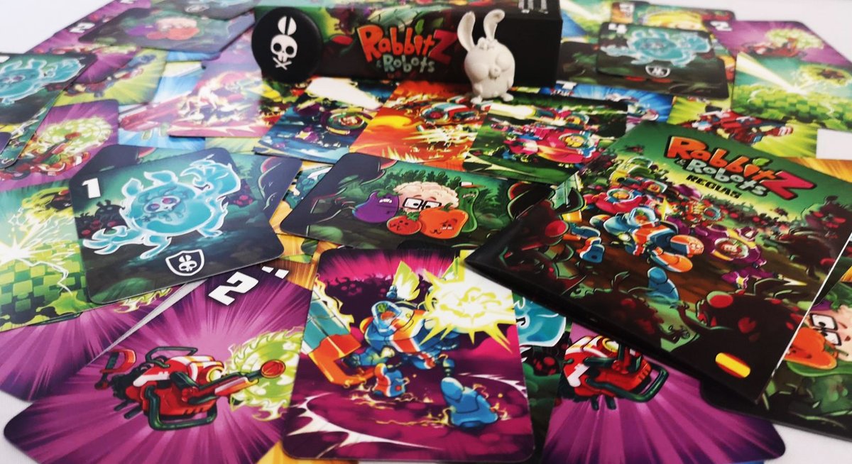 #ElJuegoDelDía Hoy hablamos de RabbitZ &amp; Robots, un juego de Lorena y Javi, de <a href="/SulkerGames/">Sulker</a>, publicado por <a href="/rocketlemon/">Rocket Lemon Games 🚀🍋</a>, que está llegando ahora a mecenas en el que deberemos defender nuestra Huerta de la invasión de los RabbitZ. Más info: bit.ly/3asaAJy