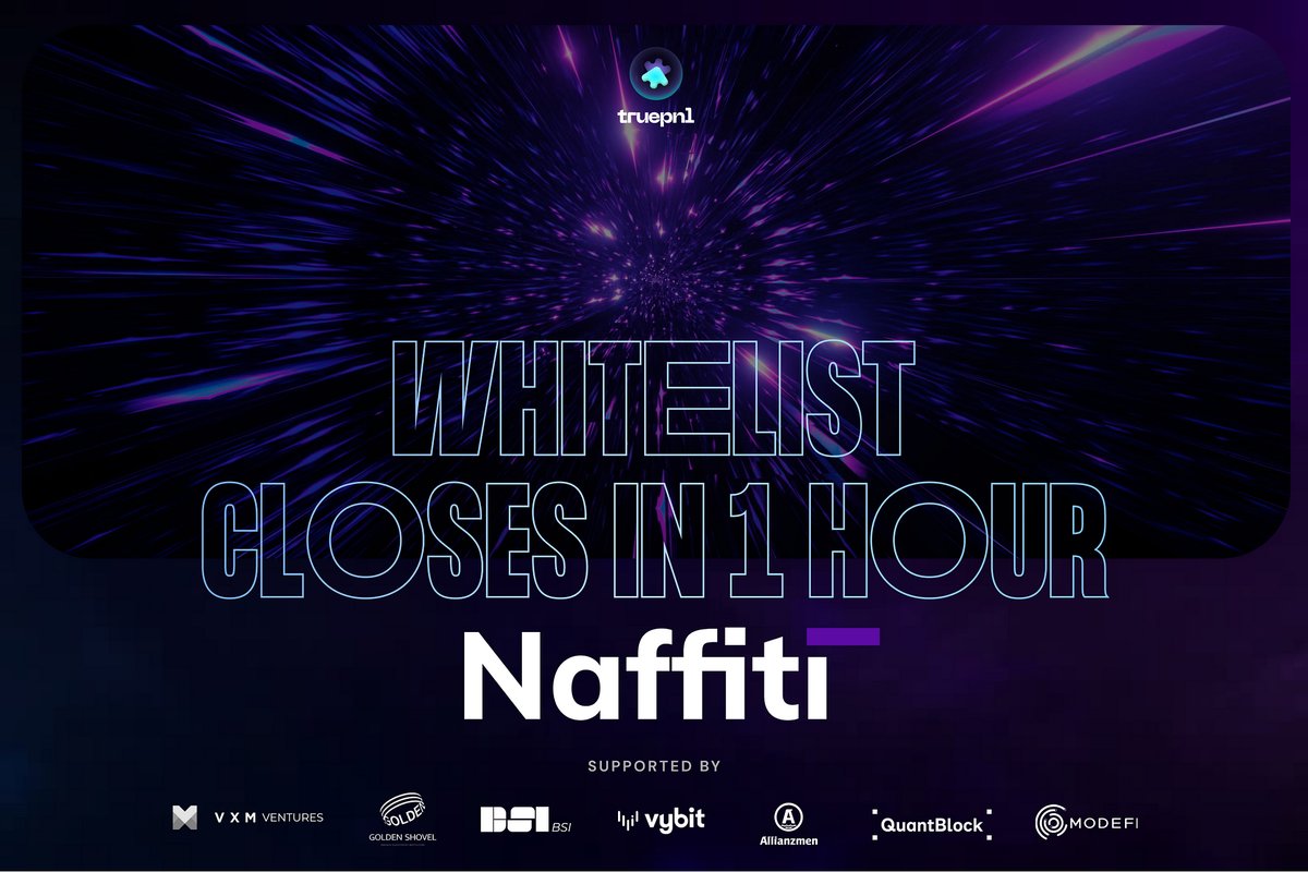 truepnl's tweet image. 📣 Naffiti @NFTDAOfficial Whitelist closes TODAY IN ONE HOUR at 9 AM GMT

🚀 Naffiti is building the first DAO-governed gasless NFT marketplace for creators

Public Sale: TODAY, 4/03 at 16 GMT

MORE INFO: blog.truepnl.com/introducing-na…

📃JOIN WHITELIST: launchpad.truepnl.com/whitelist_proj…