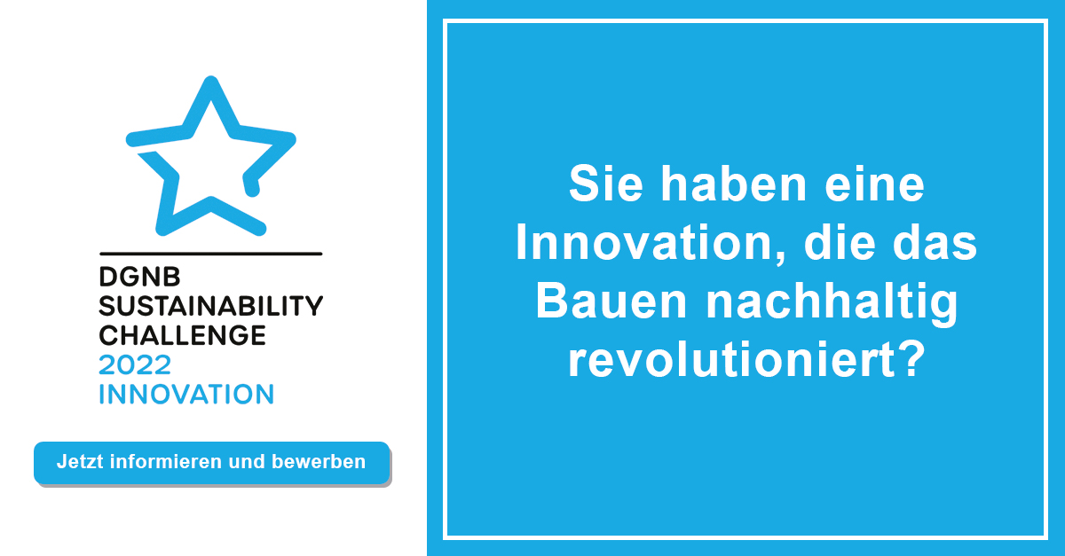 Sie haben eine Produkt- oder Serviceinnovation entwickelt, die einen wichtigen Beitrag zum #Klimaschutz oder der #CircularEconomy leistet? Dann bewerben Sie sich bis zum 8. April kostenfrei bei der DGNB Sustainability Challenge. #DGNBSC22

Alle Infos:dgnb.de/de/veranstaltu…