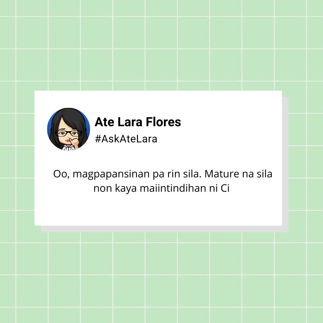 TNEM2BH's tweet photo. #AskAteLara

Someone: hi ate kapag po ba ano naging si jay na at david, magpapansinan si ci-n and david? kasi diba loyal kay keifer si ci-n?

Ate Lara: Oo, magpapansinan pa rin sila. Mature na sila non kaya maiintindihan ni Ci

#AngMutyaNgSectionE | @em2bh https://t.co/fikv7qfgxp