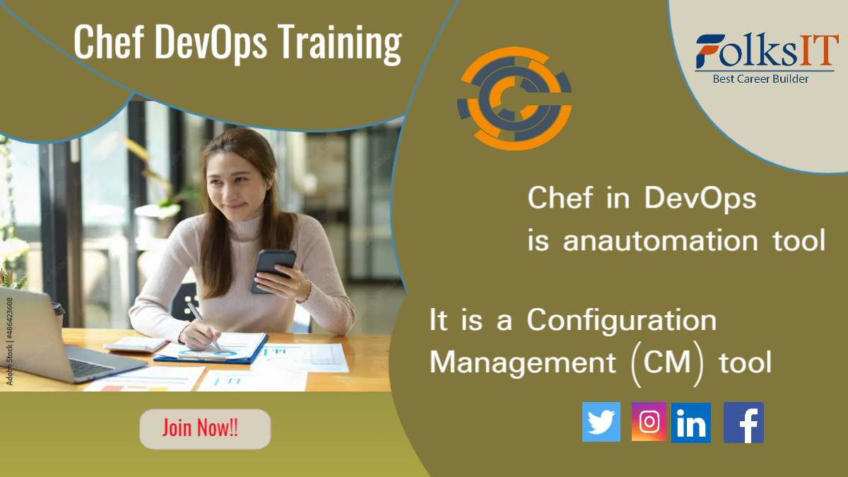 Folksitelearn's tweet image. Chef DevOps tool can be used even by -@ bit.ly/3hHIxdO the members of the team that may not be very well-versed with programming.

#chef #Chefdevops #devops #technology #devopsdevelopment #devopsdeveloper #devopstraining #followfofollowback #folksit