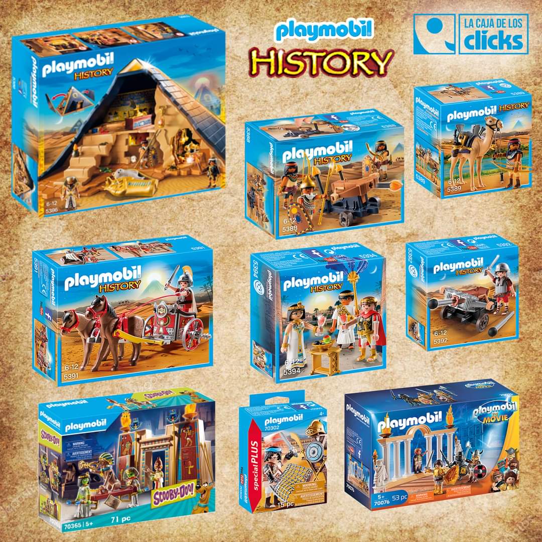 🌴 ¡ÚLTIMAS UNIDADES! 🐪 Todo está ya descatalogado, pero hemos reunido  algunas unidades más de cada una de estas referencias de #Egipto y #Roma,  de la temática histórica de #PLAYMOBIL, o relacionadas., image size:1080x1080