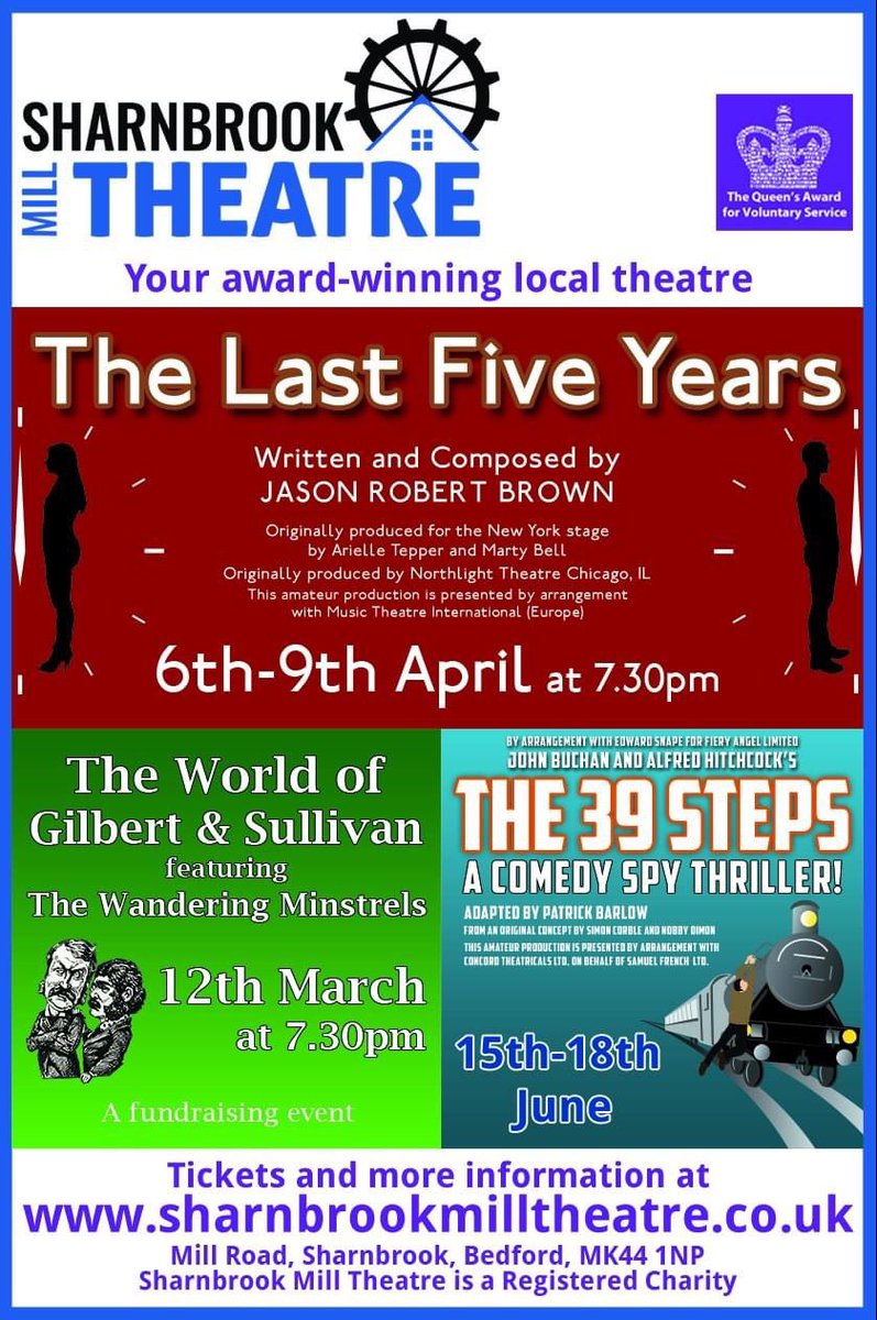 Sharnbrook Theatre (@smttheatre) on Twitter photo We’ve got a busy few months ahead - and we love it.
Thanks <a href="/BedsLife/">BedsLife Magazine</a> and @bedfordclanger for the recent mentions. We’ve got a busy few months ahead - and we love it.
Thanks <a href="/BedsLife/">BedsLife Magazine</a> and @bedfordclanger for the recent mentions.