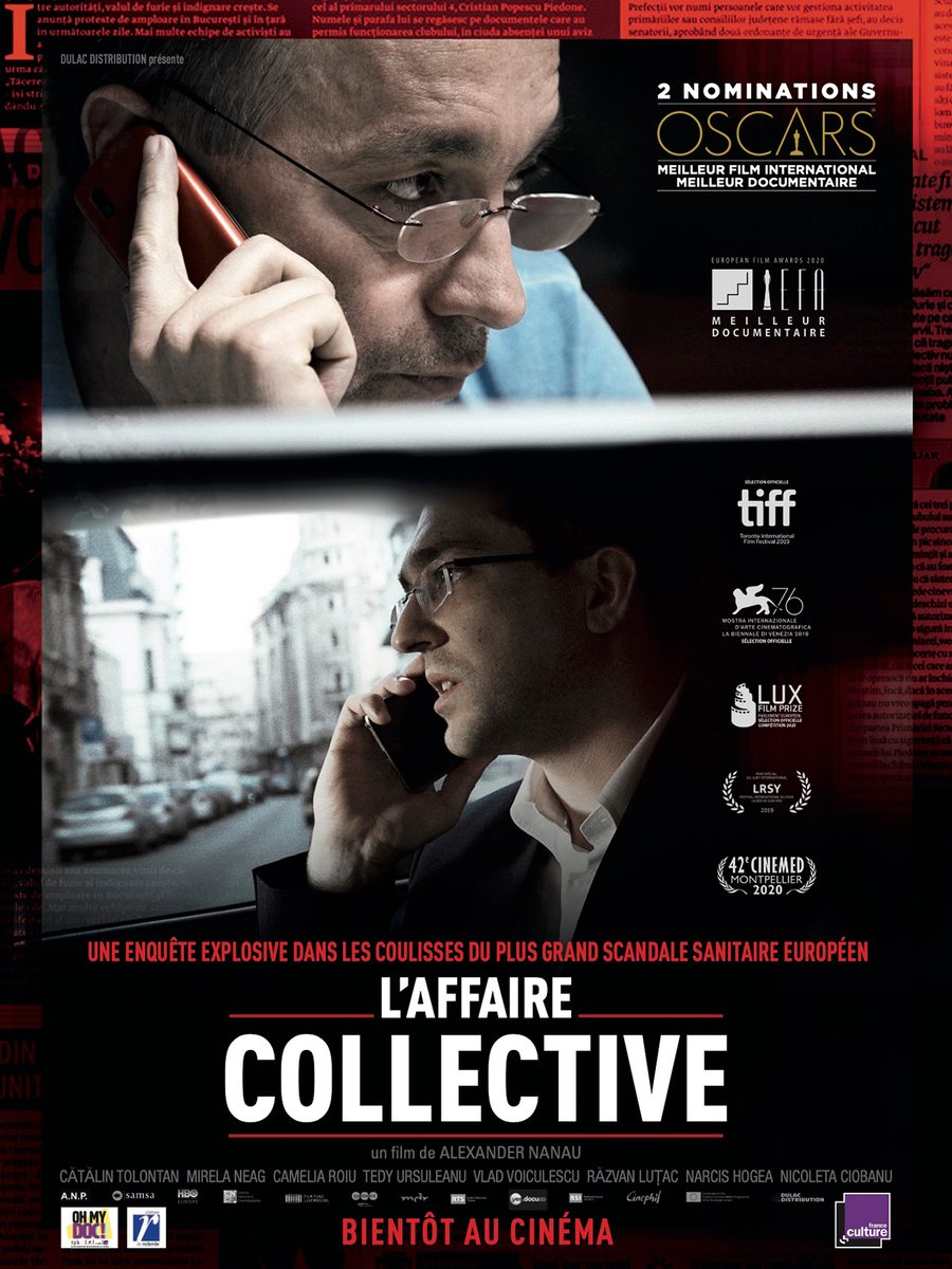 Projection à 21h00 ce soir à l'Ellipse cinéma d'Ajaccio du documentaire du cinéaste roumain Alexander Nanau, L'Affaire collective.