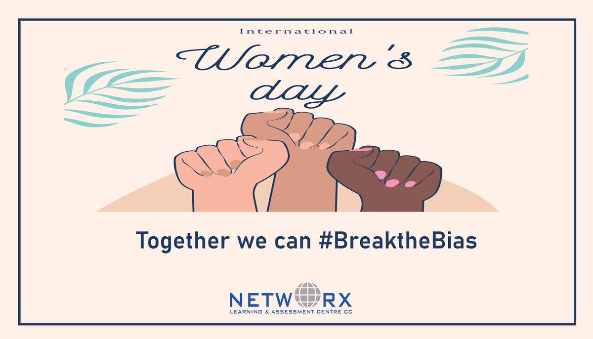 Networxlearn's tweet photo. Happy International Women’s Day!

#internationalwomensday #internationalwomensday2022 #IWD2022 #IWD2022theme #breakthebias #durban #durbannorth #kwazulunatal #smallbusiness #networx #networxlearn https://t.co/FKmh1vRUiu