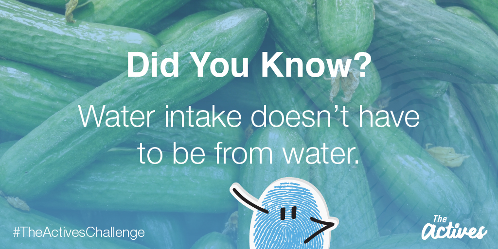 theactivesteam's tweet image. Water intake doesn't have to come from water! 💧

While a classic glass of water is certainly beneficial for your body and very healthy, your hydration can come from a number water-dense foods; namely watermelon, cucumber, beets, carrots and celery 🍽 💦

#TheActivesChallenge