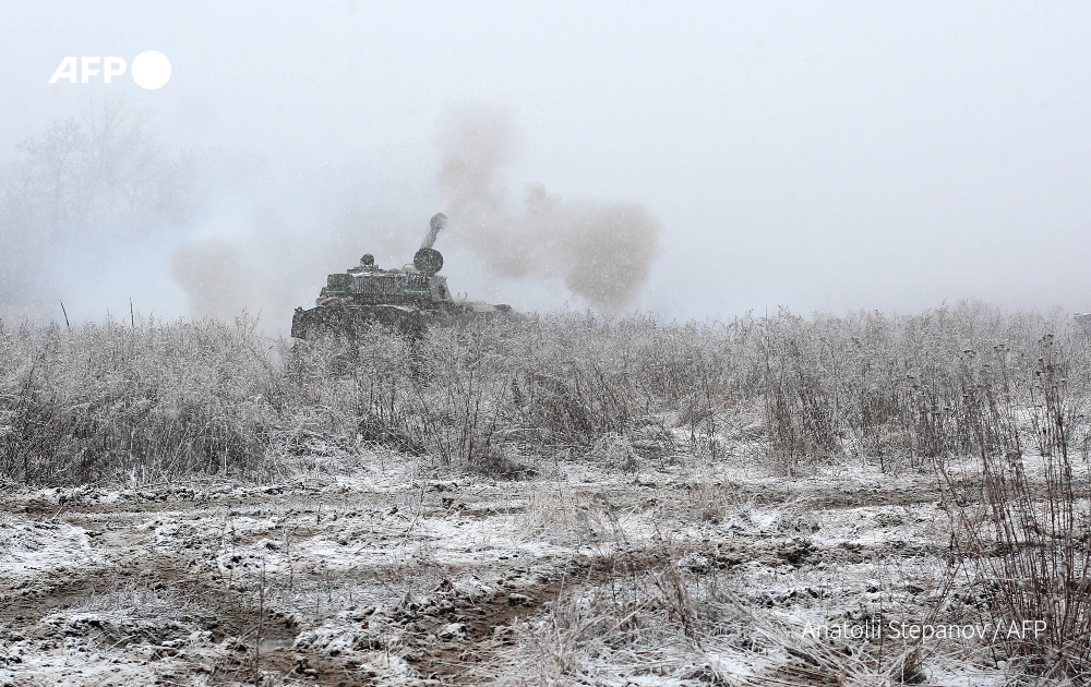 AFP's tweet photo. Cold war.

@AFP's Anatolii Stepanov photographs Ukrainian soldiers battling the Russian military in the Luhansk region on March 3 https://t.co/qMWmJEMcAq