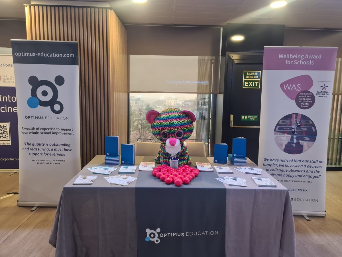 OptimusEd's tweet image. We are at the NABBS Annual Conference in Madrid!

Visit the stand to find out how we can support your school and enter the raffle to be in with the chance of winning a free Wellbeing Award for Schools.

awardplace.co.uk/award/was

#NABBS #professionaldevelopment #oeWAS