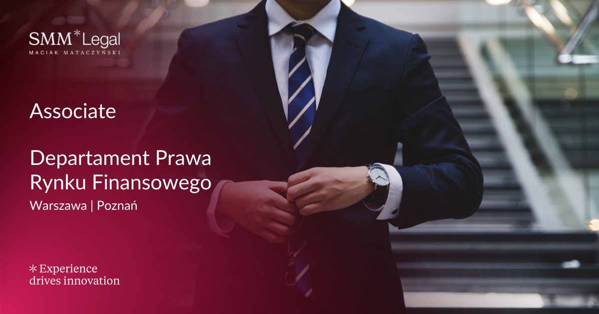 SMM_Legal's tweet photo. Rozwijasz się w zakresie prawa bankowego, usług płatniczych oraz prawa rynku kapitałowego? Właśnie wzmacniamy Departament Prawa Rynku Finansowego #SMMLegal. To może być Twoja szansa na ciekawą karierę! #praca 
Warszawa 👉🏻 https://t.co/9AJMFKlsG6 
Poznań 👉🏻 https://t.co/hxnaV5S3OG https://t.co/IGRmDxYzB6