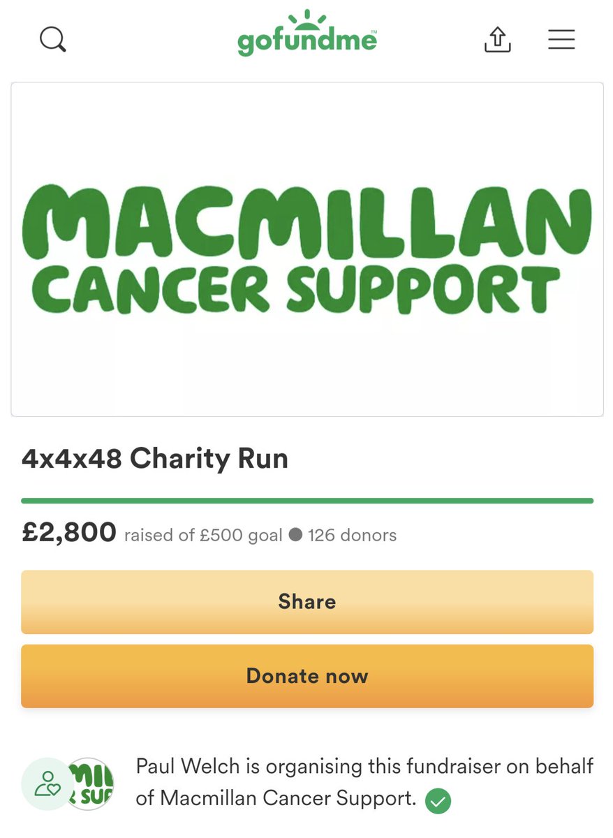 That's all the money in now, £2800 on its way to <a href="/macmillancancer/">Macmillan Cancer Support</a> 

Thanks to everyone who donated ✌🏻

Thanks to everyone who supported the run 👍🏻

Link to a little video I made over the 48 hours 👇🏻
youtu.be/ieX6is_t6bE

#FourMileEveryFourHoursForFortyEightHours
