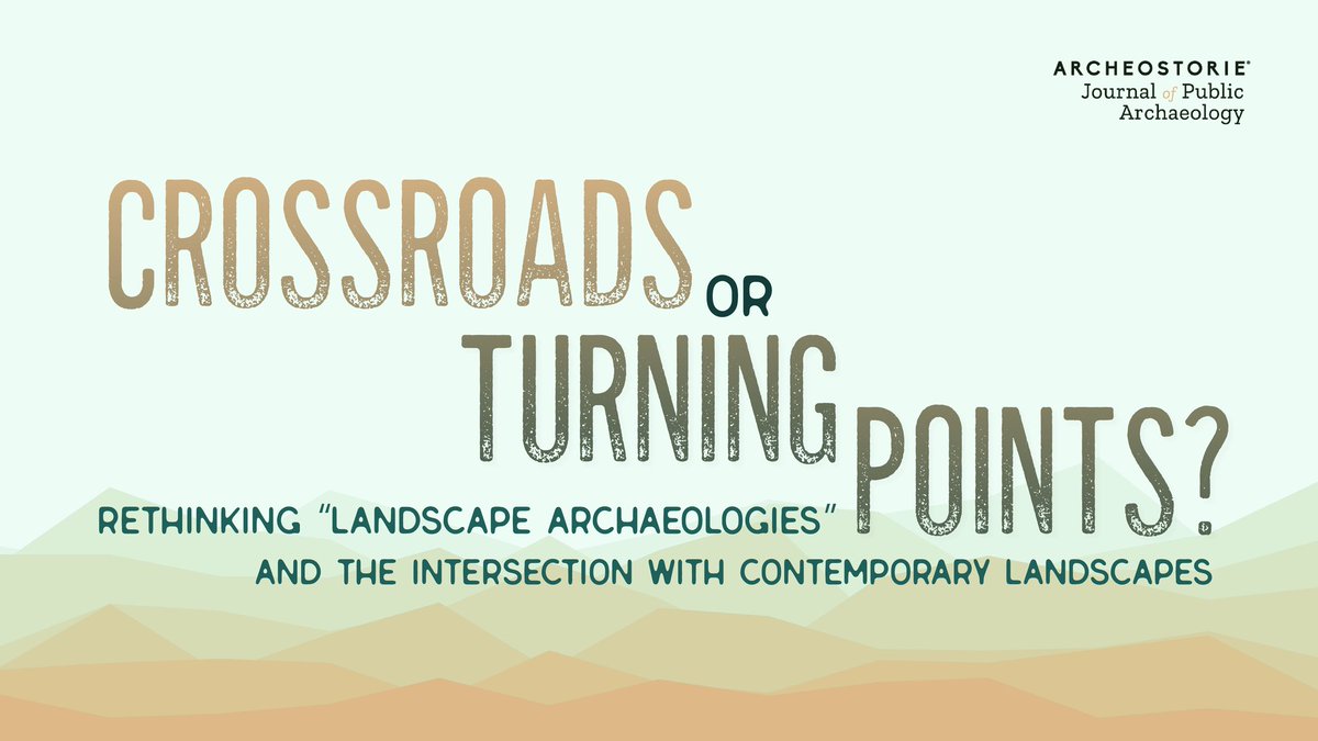 There is still time to take part in our #CfP!

✔ Read how to contribute to the Satura Lanx section 
✔ Explore the intersection between landscape and public archaeology and contribute to our Topic of the Year section

👉 archeostoriejpa.eu/call-for-paper…

#pubarch #archaeology