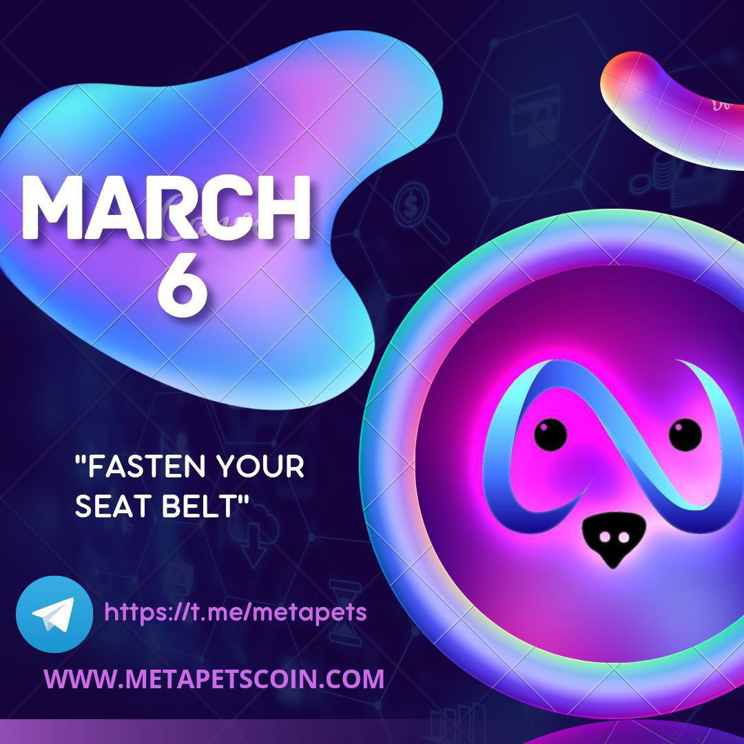 ndoshiesty's tweet photo. @Mr_Crypto5 MARCH 6th WITH @Metapetscoin

🟢Website Unveil
🟢Community buyback
🟢Whitelist Spot for NFTs
🟢HUGE PARTNERSHIP ANNOUNCEMENT ??? 🤔

U DON'T WANT TO MISS TODAY'S AMA  WITH @DeeNoris 

TG: https://t.co/imKThVHigB

CHART: https://t.co/s9GKE4NAxI

#BSCGem #MyMetaPets #MetaPets https://t.co/rrlW5EMtz6