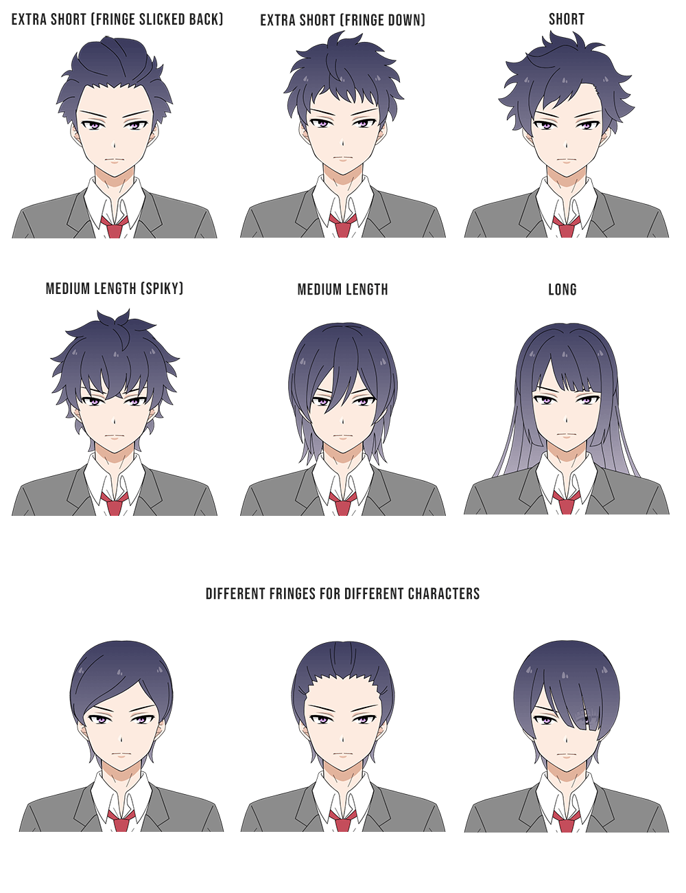 Side View Anime Hairstyles by ShadowPand3monium on DeviantArt