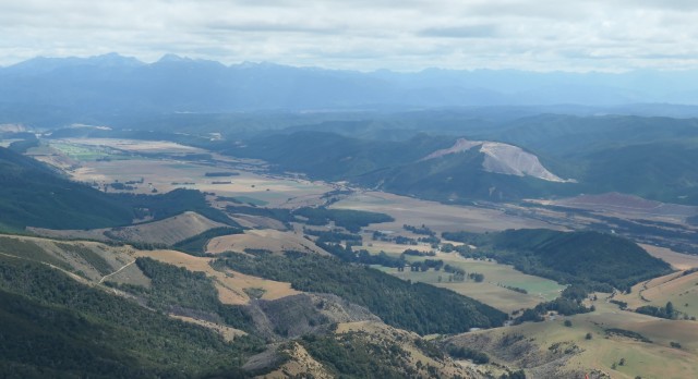 Landscape mosaic in New Zealand.