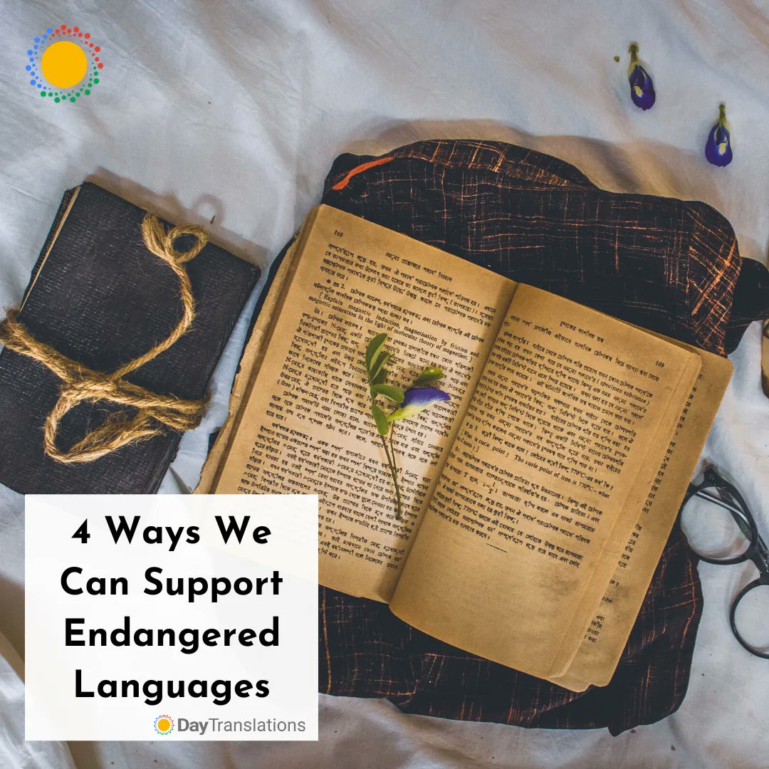DayTranslations's tweet photo. Did you know that over 7,000 languages are spoken around the world? And, roughly 40% of these languages are on the verge of going extinct?
These #languages on the verge of extinction are categorized as #endangeredlanguages.
https://t.co/LnqS85bEio
#ancientlanguages #history https://t.co/xCX5MUI6VN