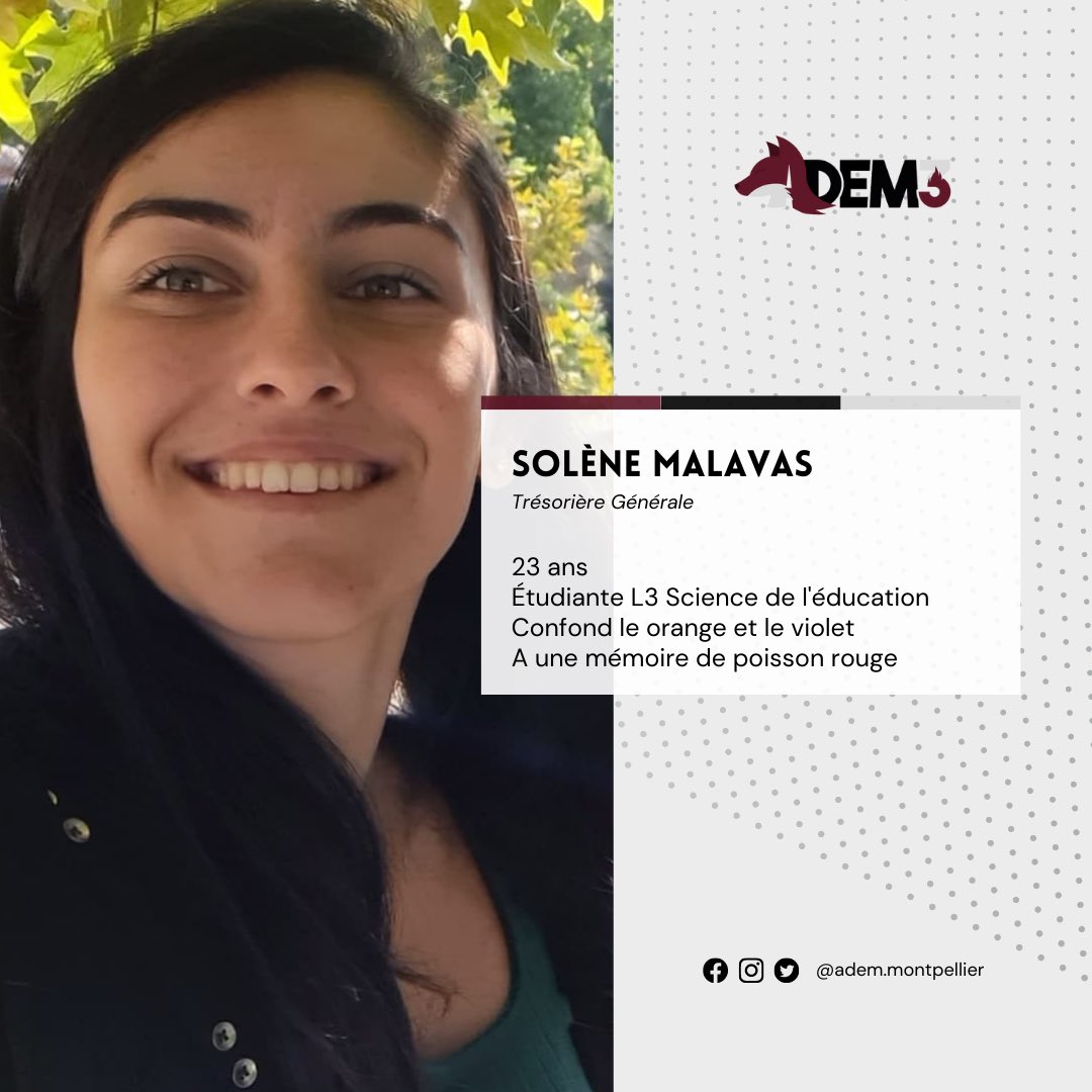 Voici les membres du bureau de l'Adem 3 pour cette année 2021-2022 1. ...