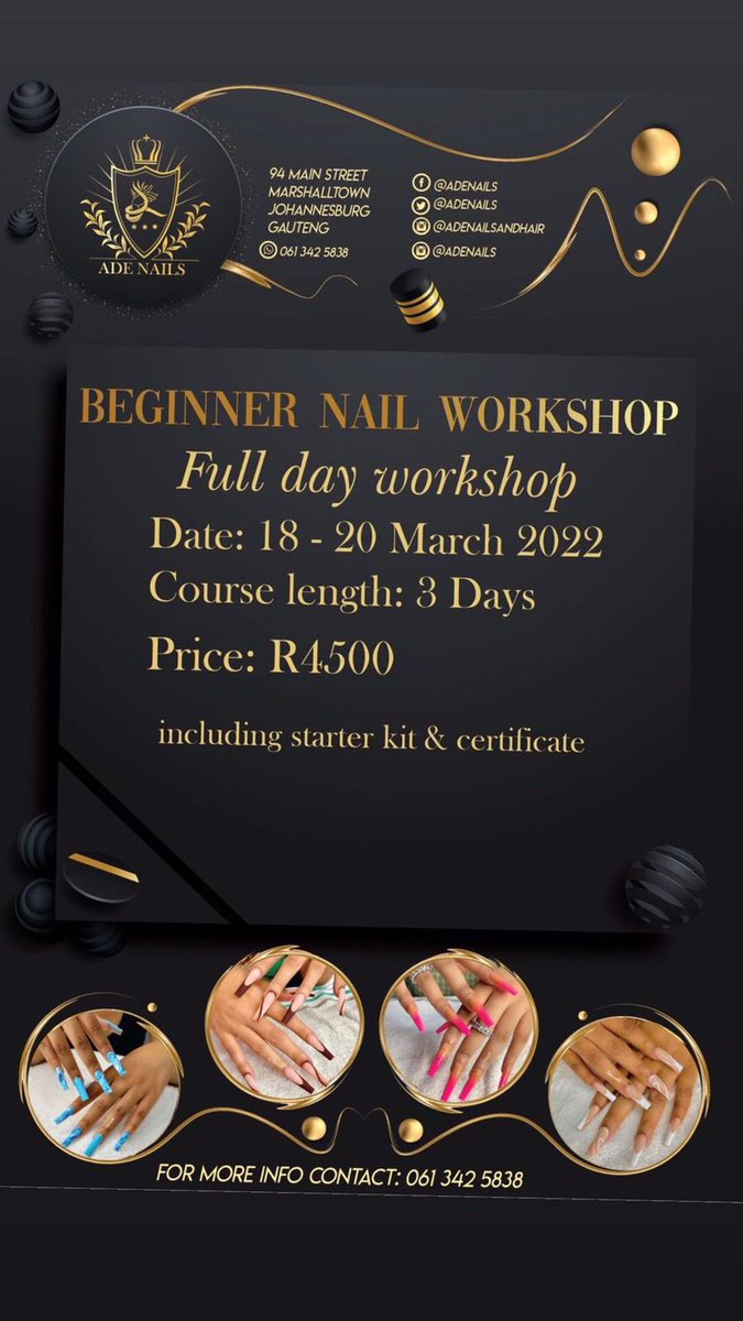 Adenails's tweet photo. 18-20 March 2021

Book your seat now: 061 342 5838 https://t.co/v9uquBcYVu
