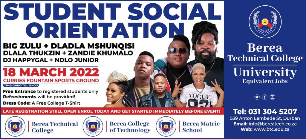Berea_Tech's tweet image. Save the date! You still have time to register &amp;amp; attend the Student Social Orientation! Don't miss out, spread the word to your friends.😁👌🔥💃

Covid rules must be followed, please ensure that you wear a mask at all times.

#studentlife #orientation #goodvibes #fun #education