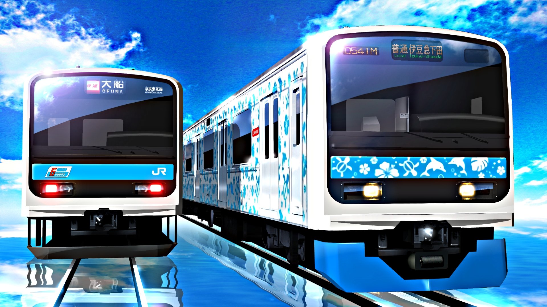 God3 伊豆急3000系アロハ電車 連日試運転が繰り返される伊豆急3000系ですが 本日遂にデザインが発表されました その名も アロハ電車 観光地伊豆に相応しい電車として末永く活躍して欲しいですね 伊豆急 3000系 電車 鉄道 伊豆急3000系