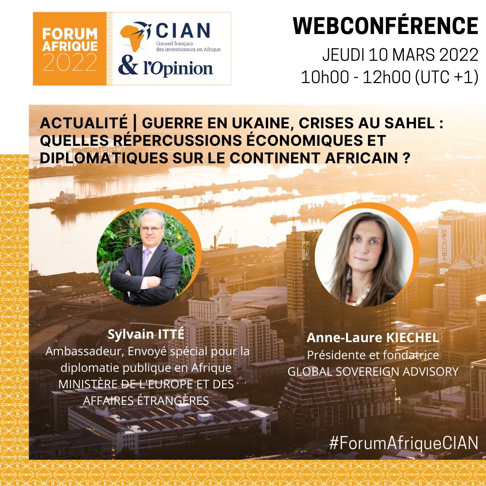 lopinion_fr's tweet photo. #ForumAfriqueCIAN | Afrique - France : un partenariat à réinventer

🎙 @alkiechel et @SylvainItte échangeront sur l'actualité et ses répercussions sur le continent africain.

🗓️ Rendez-vous le 10 mars !
 
Programme et inscription (gratuite) 👉 https://t.co/7cLOdpG5mk https://t.co/rj5OJNPA44