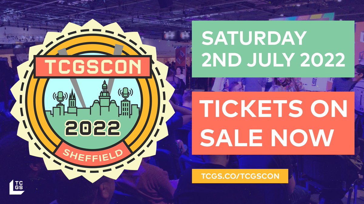 TCGSco's tweet photo. Tickets for TCGSCON are on sale NOW!

📅 Saturday 2nd July 2022
📍 Sheffield
💰 £15

Price includes 4 hours of laser quest, followed by a live episode of The Computer Game Show, plus aftershow meet, drinks + games at @MeltdownSheff.

Get your tickets now @ https://t.co/akLoserIPG https://t.co/waVkif0A46