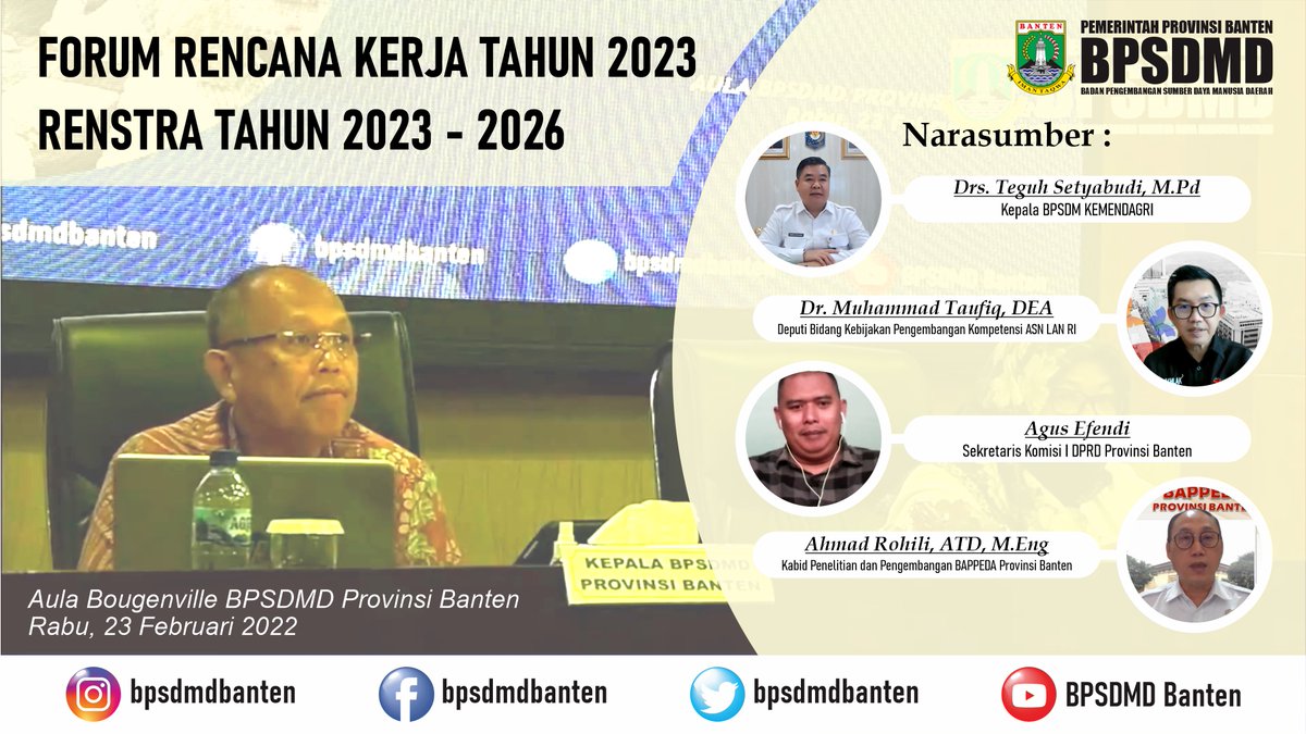 bpsdmdbanten's tweet photo. Forum Renja dan Renstra Tahun 2023 - 2026
1. https://t.co/dxRm4WtAEb
2. https://t.co/DMqgVh5DDk
3. https://t.co/ItKTdtTmb6
4. https://t.co/U3uRaIxaoc
5. https://t.co/493htY7NNm
6. https://t.co/Oi9e3e5kPB
#bpsdmdbanten #provinsibanten #bpsdmkemendagri #lanri #dprdprovinsibanten https://t.co/xPCIpX4HI3