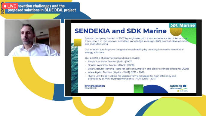 bluedeal_med's tweet photo. #HappeningNow #BDCapLab
🗣️Guillermo Souto from #SENDEKIA present us theis solution for the challenges of Port of Valencia and Isola di Giglio
#bluegrowthcommunity https://t.co/eUoETwYYt3
