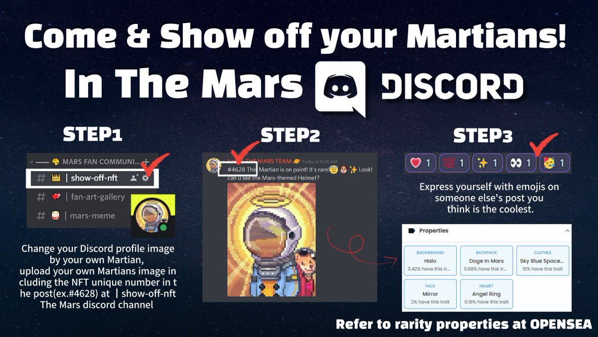 HederaToEarn's tweet photo. Let's goooooo!! #themars Discord #NFT #event!!
➡️➡️https://t.co/6P1Bli3Y1d🪐✨✨ https://t.co/CJfb1gjPHc