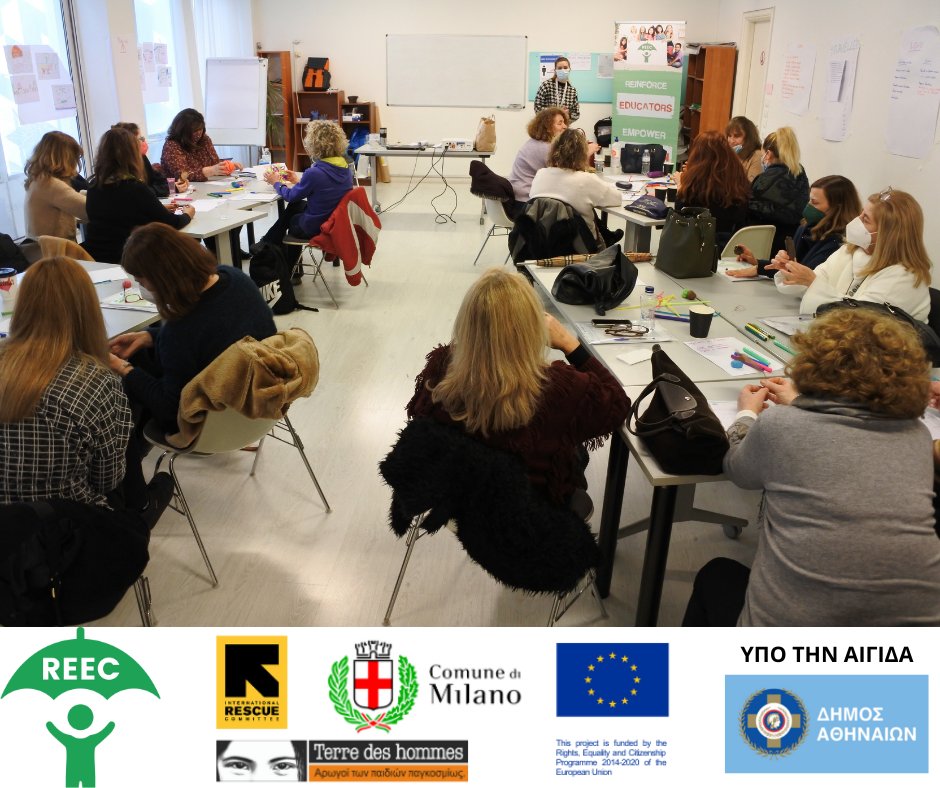 tdh_greece's tweet photo. 🚸Proper education is the cornerstone of our fight against the abuse of children. That's why our partner @RESCUEorg in our #REECproject is now training educators of primary schools in #Athens. @ComuneMI soon to follow in #Milan! Reinforce Educators, Empower Children! https://t.co/Eoexrw4Wu4