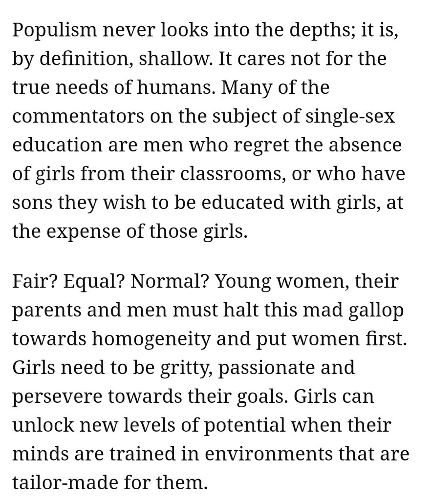 definition of single sex education