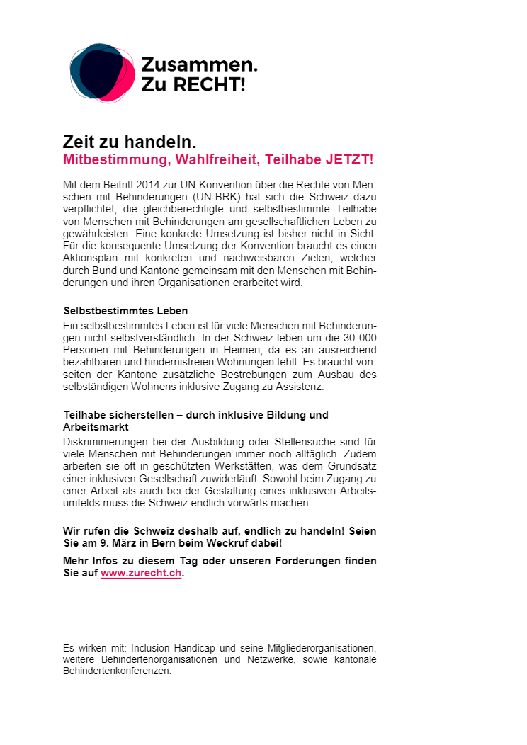 bfsug_agso's tweet photo. Zusammen - zu Recht!

Die UNO-BRK betrifft auch gehörlose und schwerhörige Menschen. Darum ist die @BFSUG_BE  vor Ort mit dabei und wird die BFSUG vertreten. Wir freuen uns auf möglichst viele Teilnehmende! 

#unobrk #selbstbestimmung #inklusion #teilhabe https://t.co/ixrC7UplFn