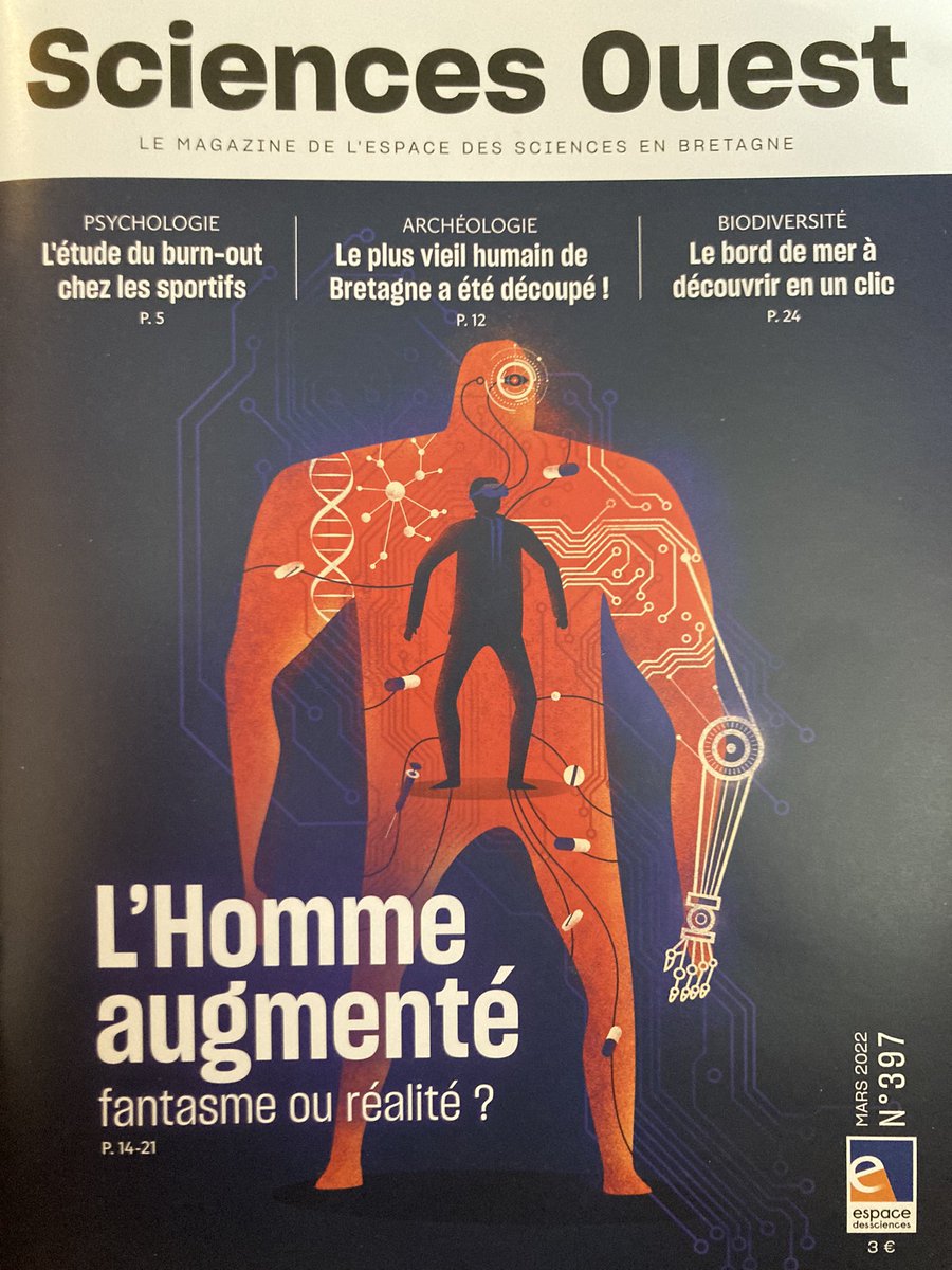 MarieAHilary's tweet photo. Demain, serons-nous tous des super héros aux pouvoirs décuplés ? 🦸‍♂️🦸‍♀️. Réponses dans le dernier numéro de @Sciences_Ouest https://t.co/NBySnJkZjS