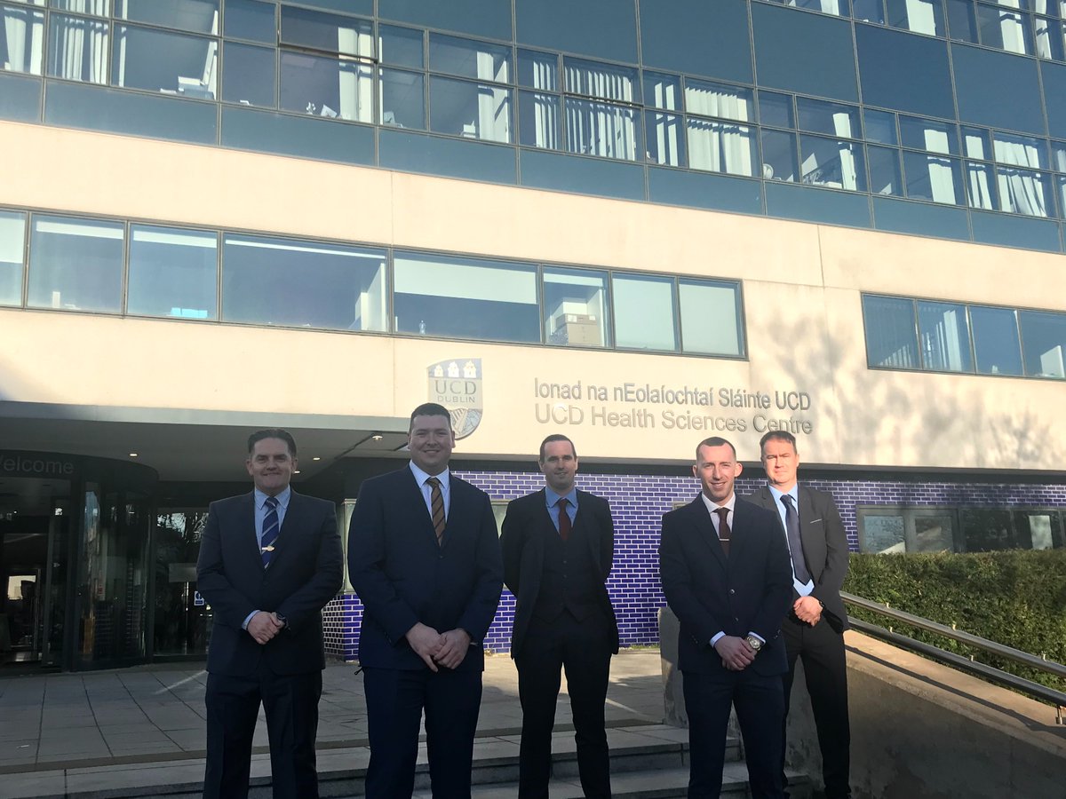 Big day for UCD's Advanced Paramedic Course 33! Best of luck to all as they sit their final Panel Exam on this lovely sunny day! 
The photographer apologises for her poor attempt at taking the class photo...