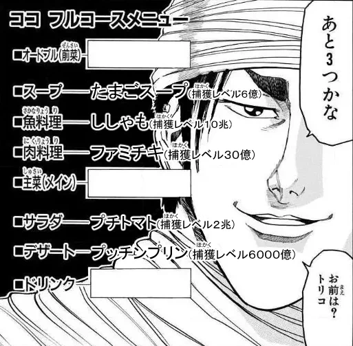 お前は?トリコ 