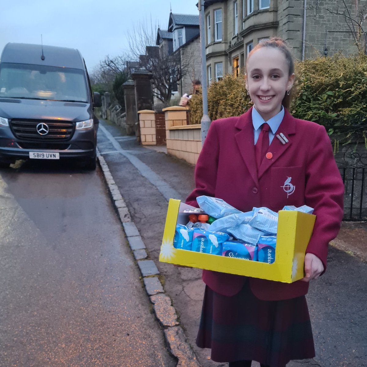 HC_Scotland's tweet photo. We are following closely the horrific situation in Ukraine and many of our Learners are showing #HamiltonCompassion by helping in any way they can.

S1 Learner Darcy has been collecting baby items for a group called 'Scotland's Pre-loved Baby Boxes for Ukraine'. 

Well done Darcy https://t.co/883pNQAPfD