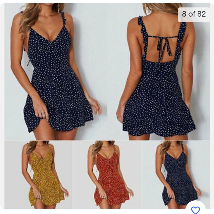 Women's Boho Floral Summer V Neck Party Evening Beach Short Mini Dress Sundress
 #يوم_الجمعه