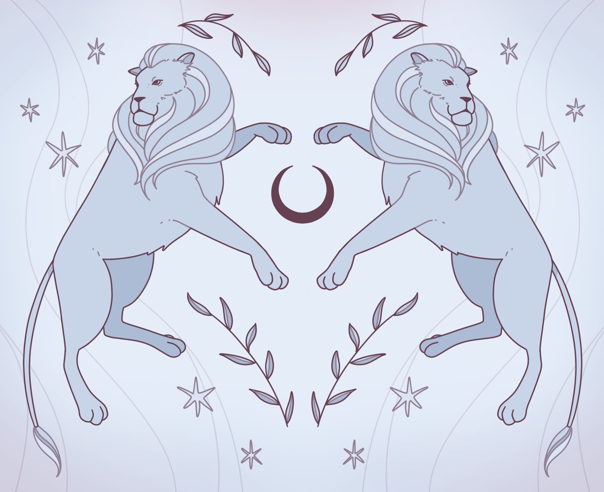 Drew some lions to help get over an especially rough art block