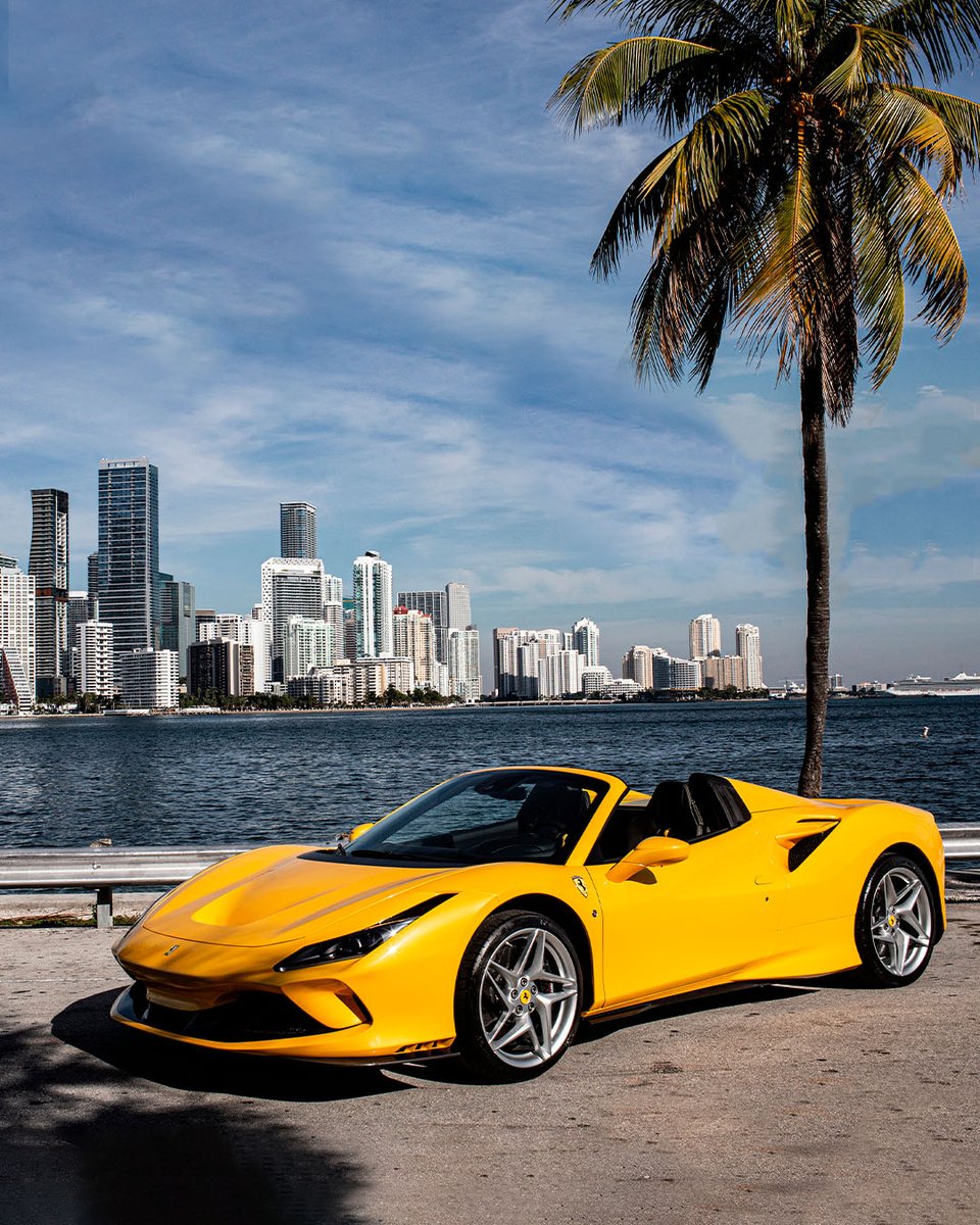 Florida dreaming. 
#Ferrari #FerrariF8Spider #Miami