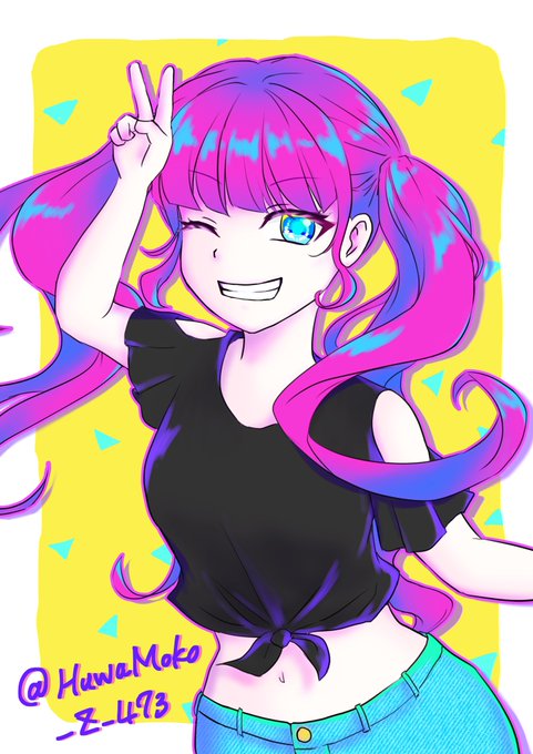 ビビットカラーのtwitterイラスト検索結果