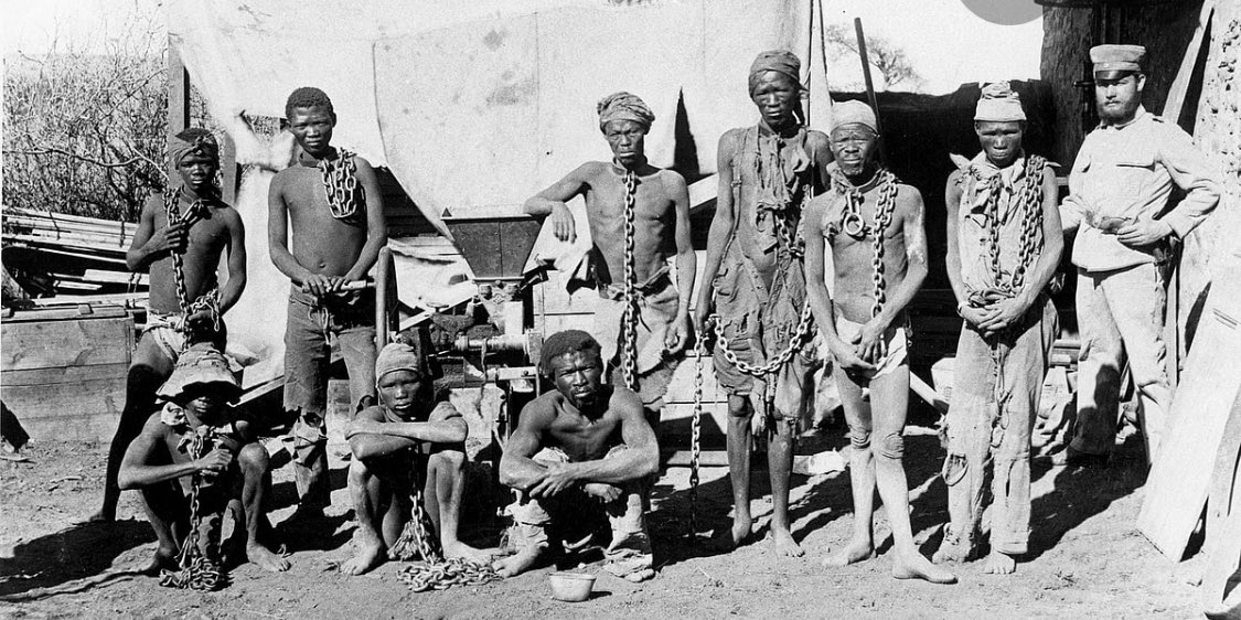 MICHMITCHELL3's tweet photo. The first genocide was committed in Namibia .By German imperial forces but you wouldn’t know that would you , we know we all know the Holocaust but very little is known about the Ovaherero and Namaqua Genocide of 1904 to 1908 . https://t.co/Hif8SPt6wM