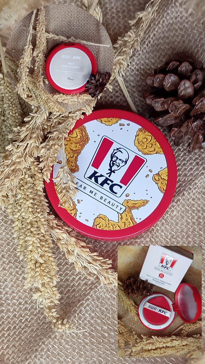 afilliee's tweet photo. Gais udah ada yang tau belum kalo @dearmebeauty Collab sama KFC? Kalo waktu itu sunscreen stick nyaa sekarang DearMeBeauty ngeluarin produk lagi nih "Primer+Foundation Breathable Cushion SPF46+++"Hihihi Lucu yaa packaging nya😭 aku beli karena unik+lucuu #dearmesquad #KamuJagonya https://t.co/6GdzwRJijX