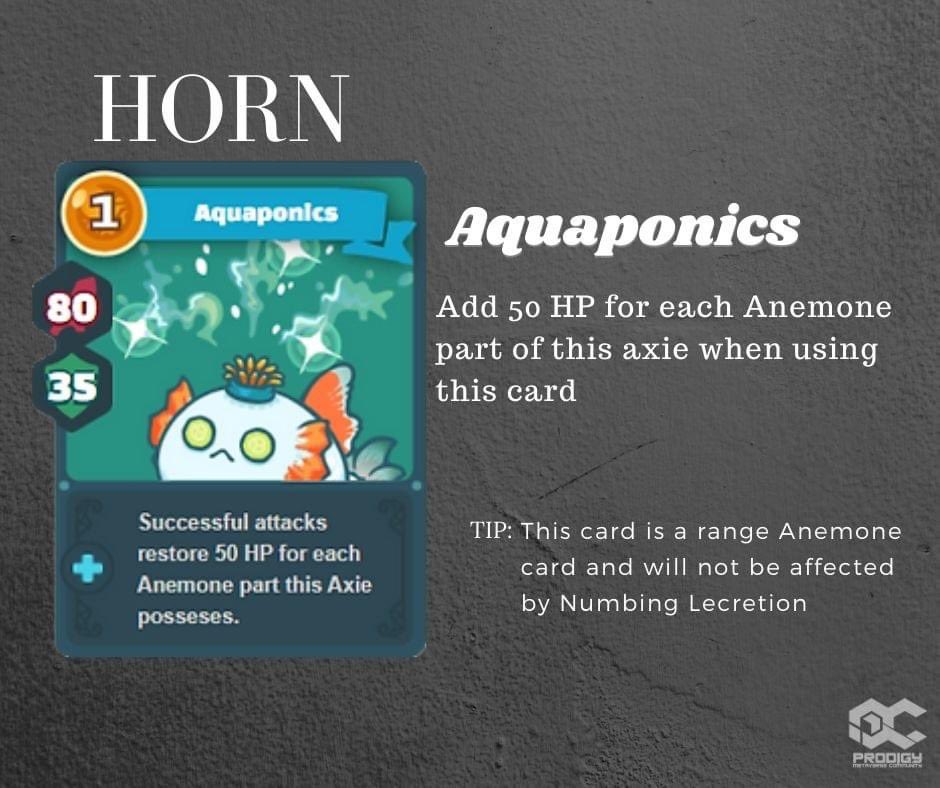 ProdigyMeta's tweet photo. Tips for isko to be‼️

“𝘿𝙤𝙪𝙗𝙡𝙚 𝘼𝙣𝙚𝙢𝙤𝙣𝙚” 

Aqua Cards have an advantage with Bug, Beast and Mech but are weak against Plant, Dusk and Reptile. More on speed and HP.

#NFT #AxieInfinity #AxieScholar
#ProdigyMetaverseCommunity https://t.co/VE000vbIgr