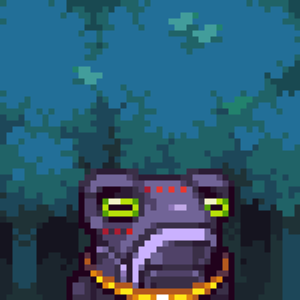 Grabbed a @CyberFrogzNFT off the floor for .1 Eth, was at .25-.3 before the reveal, now back at mint price. Same artist as <a href="/BoryokuDragonz/">Bōryoku Dragonz</a>