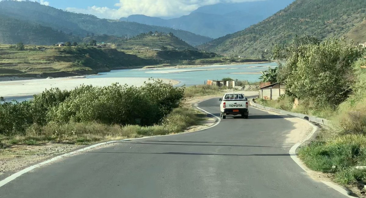 Indiainbhutan's tweet image. Congratulations #Bhutan on the successful completion of the picturesque Bajo Khuru Highway. #India is honoured to support the bilateral Project, which will greatly benefit the people of Punakha and Wangduephodrang.

#DevelopmentPartners 

@PMBhutan @FMBhutan @BhutanMoea @ANI