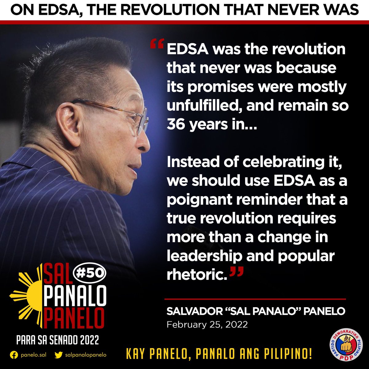EDSA, THE REVOLUTION THAT NEVER WAS - PANELO

Basahin: facebook.com/10006353165238…